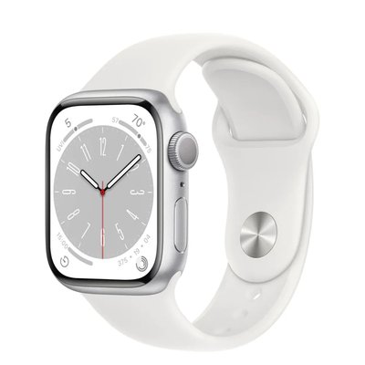 Watch Series 8 GPS 41mm Silver Aluminum Case with White S. Band (MP6K3, MP6L3) 8-GPS-41-2 фото