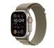 Apple Watch Ultra 2 GPS + Cellular 49mm Titanium Case with Olive Alpine Loop - Medium (MREY3/MRFJ3)