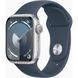 Watch Series 9 GPS 41mm Silver Aluminum Case w. Storm Blue S. Band - S/M (MR903) MR903 фото 1