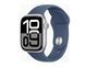 Watch Series 10 GPS + Cellular 42mm Silver Alu. Case w. Denim Sport Band - S/M (MWX33)