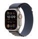 Apple Watch Ultra 2 GPS + Cellular 49mm Titanium Case with Blue Alpine Loop - Large (MREQ3/MRFD3)