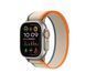 Apple Watch Ultra 2 GPS + Cellular 49mm Titanium Case with Orange/Beige Trail Loop - M/L (MRF23)