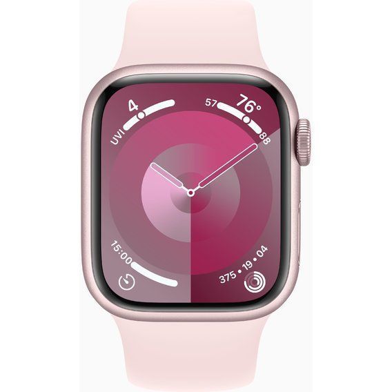 Watch Series 9 GPS 41mm Pink Aluminum Case w. Light Pink Sport Band - M/L (MR943) MR943 фото